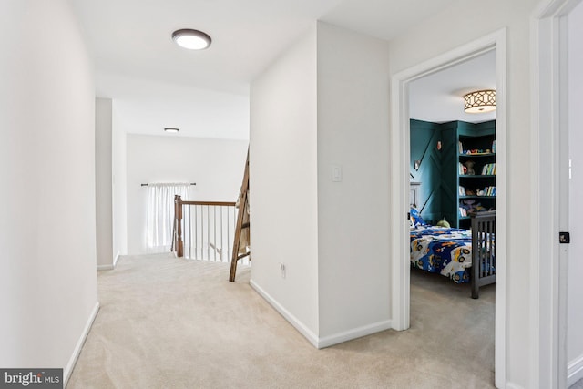 1112 Cornwallis Way, Collegeville, PA 19426 - hall featuring carpet, an upstairs landing, and baseboards