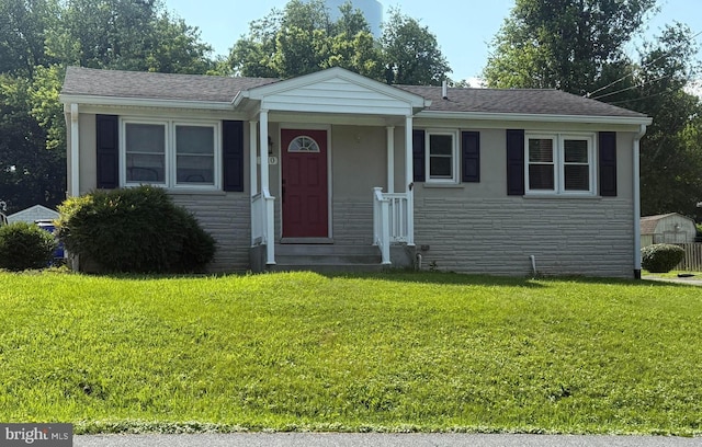 1110 2nd Ave, Brunswick, MD 21716 - view of front of house featuring a front yard and a shingled roof