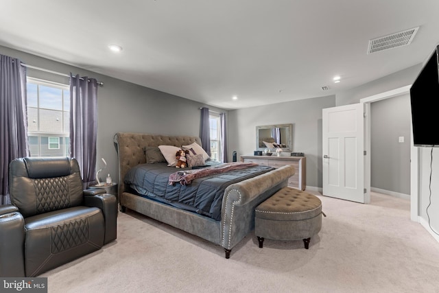 8798 Bancroft Dr, Waldorf, MD 20603 - bedroom with light carpet, recessed lighting, and baseboards