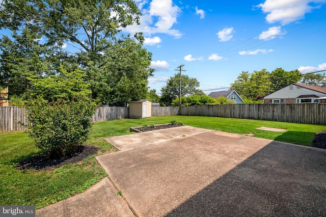 3011 Spark Ln, Bowie, MD 20715 - fenced backyard featuring a storage shed and a patio area