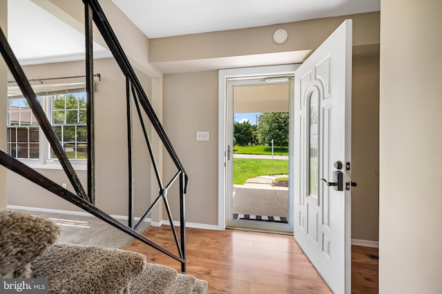 3011 Spark Ln, Bowie, MD 20715 - entrance foyer featuring stairway and light wood-style floors