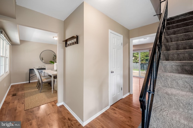 3011 Spark Ln, Bowie, MD 20715 - stairway with wood finished floors
