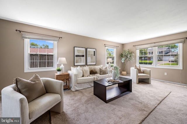 3011 Spark Ln, Bowie, MD 20715 - carpeted living room with baseboards