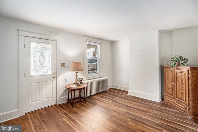 453 Old Elm St, Conshohocken, PA 19428 - entrance foyer featuring wood finished floors and radiator