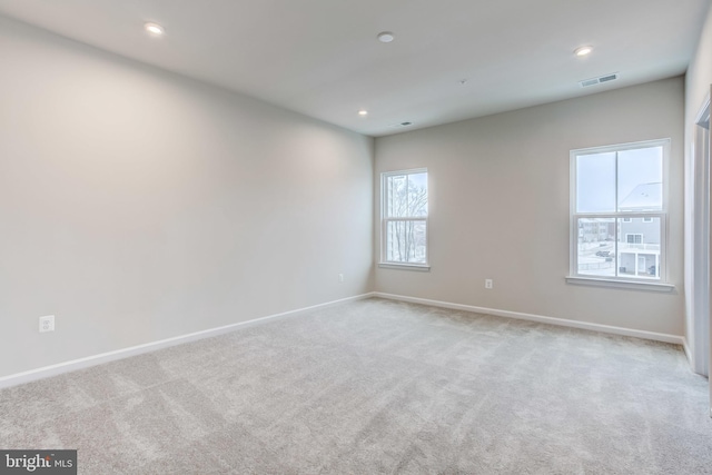 9608 Julia Ln, Owings Mills, MD 21117 - carpeted spare room featuring baseboards and recessed lighting