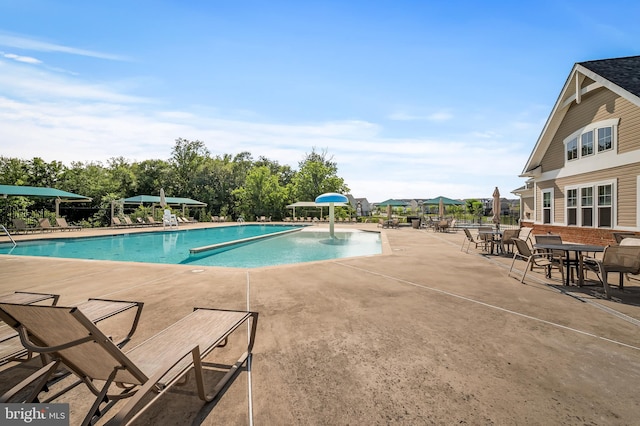 9608 Julia Ln, Owings Mills, MD 21117 - community pool featuring a patio area