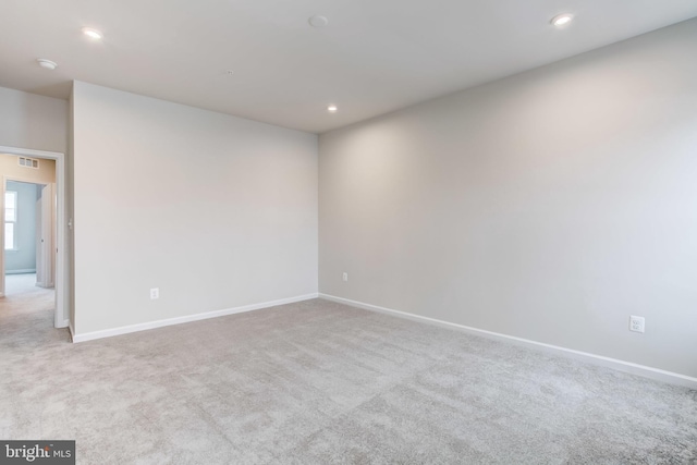9608 Julia Ln, Owings Mills, MD 21117 - empty room with carpet flooring, baseboards, recessed lighting, and a smoke detector