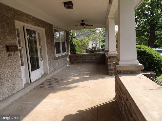 28 N Wakefield, Jeffersonville, PA 19403 - porch featuring ceiling fan