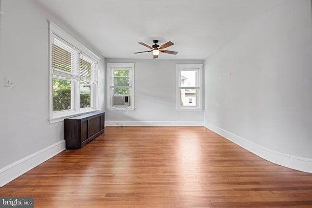 28 N Wakefield, Jeffersonville, PA 19403 - spare room with ceiling fan, light wood-type flooring, and baseboards