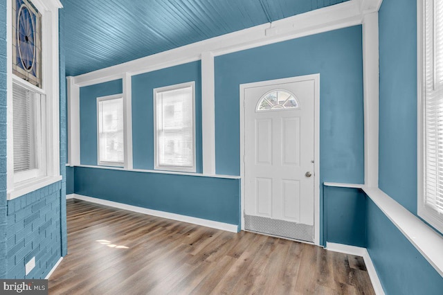 602 Market St, Gloucester City, NJ 08030 - foyer with healthy amount of natural light, wood finished floors, and baseboards