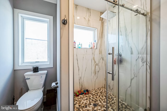 1603 S 6th St, Philadelphia, PA 19148 - full bathroom featuring a marble finish shower