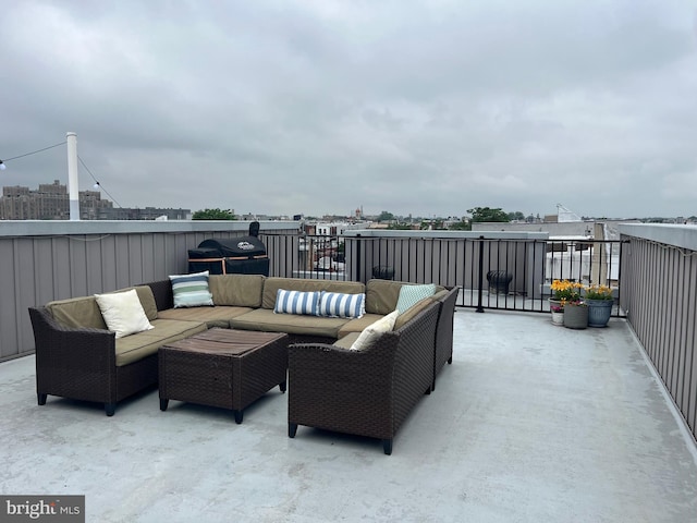 1603 S 6th St, Philadelphia, PA 19148 - view of patio / terrace with an outdoor living space