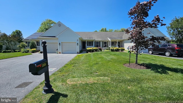 5934 Tappan Ln, Salisbury, MD 21801 - ranch-style house with a garage, a front yard, and driveway
