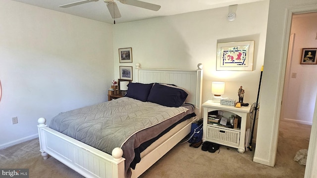 5934 Tappan Ln, Salisbury, MD 21801 - carpeted bedroom with baseboards and ceiling fan