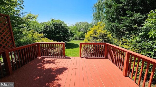 5934 Tappan Ln, Salisbury, MD 21801 - wooden deck with a yard