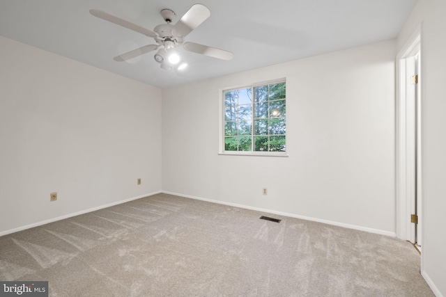 10729 Freds Oak Ct, Burke, VA 22015 - carpeted spare room with baseboards and ceiling fan