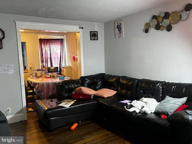504 Woodcliffe Rd, Upper Darby, PA 19082 - living room with wood finished floors and a textured ceiling