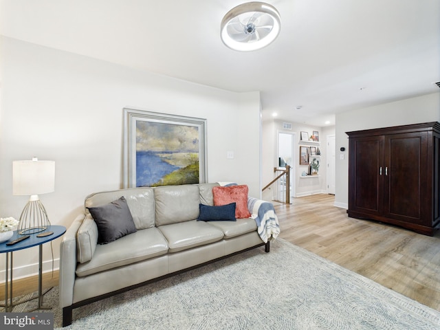 11020 Augusta Ln Unit 3, Berlin, MD 21811 - living area featuring light wood-type flooring and baseboards