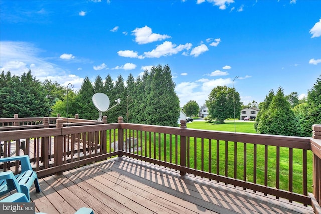 2325 Slater Hill Ln E Unit 39, York, PA 17406 - wooden deck featuring a yard