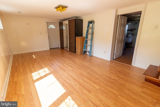 1545 Shoemaker Rd, Abington, PA 19001 - spare room featuring light wood-style flooring and ornamental molding