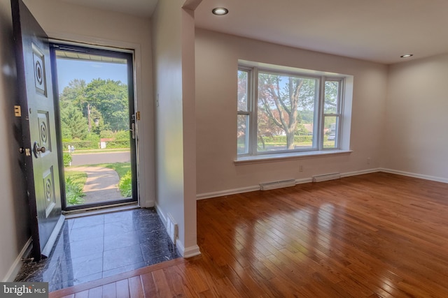 1545 Shoemaker Rd, Abington, PA 19001 - entryway featuring wood-type flooring and recessed lighting