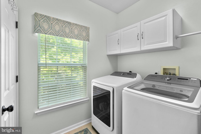 1412 Eagle Ridge Run, Bel Air, MD 21014 - laundry area featuring washer and dryer, cabinet space, and baseboards