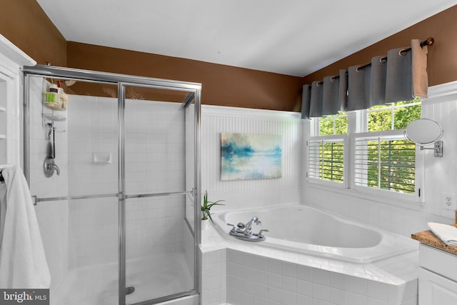 1412 Eagle Ridge Run, Bel Air, MD 21014 - full bathroom with a bath, a shower stall, and vanity