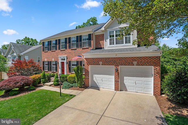 1412 Eagle Ridge Run, Bel Air, MD 21014 - view of front of home with a garage, driveway, and brick siding