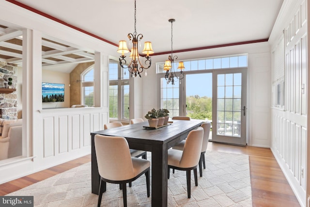 2 Autumn Meadow Ln, Malvern, PA 19355 - dining area featuring a chandelier and light wood-type flooring