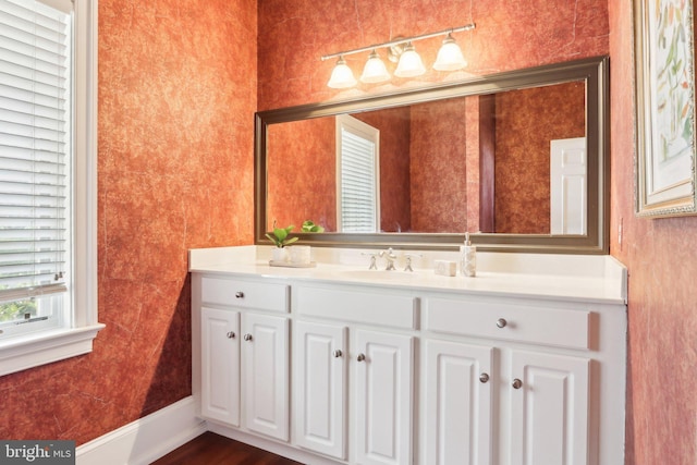 2 Autumn Meadow Ln, Malvern, PA 19355 - bathroom with vanity and wood finished floors