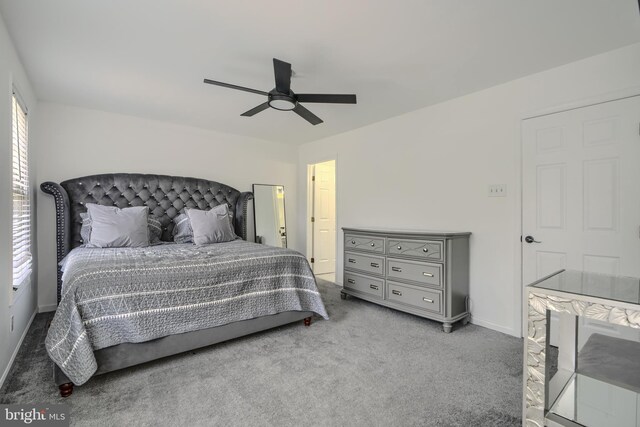 608 Budleigh Cir, Lutherville Timonium, MD 21093 - carpeted bedroom with baseboards and ceiling fan