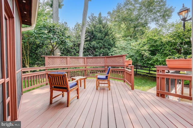 20479 Quarterpath Trace Cir, Sterling, VA 20165 - deck featuring view of scattered trees