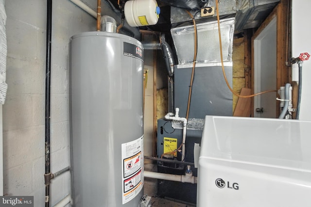 2816 Denley Pl, Silver Spring, MD 20906 - utility room featuring gas water heater