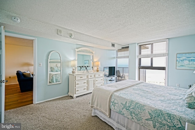 604 Dover House Rd Unit 604S, Bethany Beach, DE 19930 - carpeted bedroom featuring a textured ceiling and baseboards