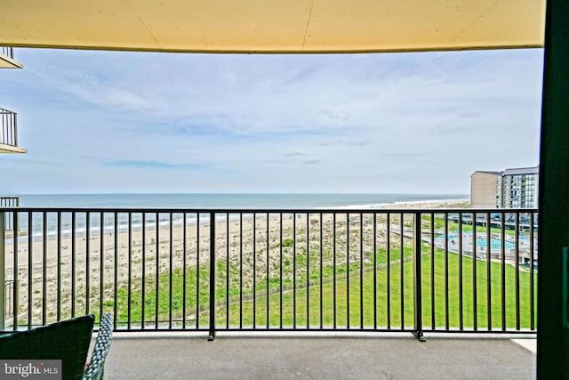 604 Dover House Rd Unit 604S, Bethany Beach, DE 19930 - balcony featuring view of water and beach
