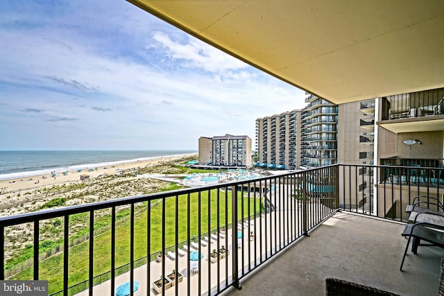 604 Dover House Rd Unit 604S, Bethany Beach, DE 19930 - balcony with view of water and beach