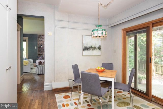 403 Club Rd, Baltimore, MD 21210 - dining area with hardwood / wood-style flooring