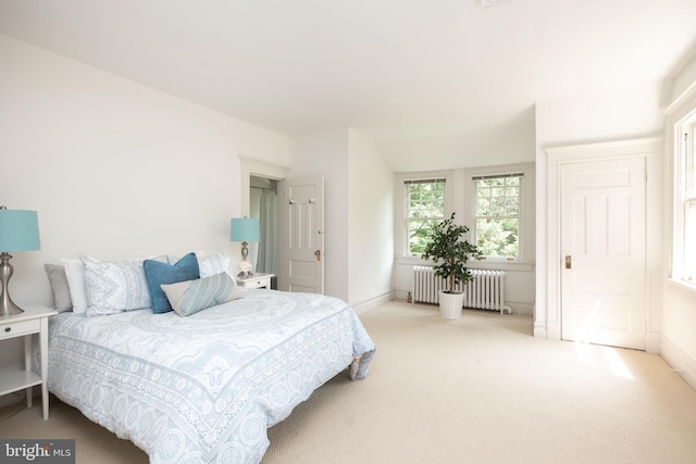 403 Club Rd, Baltimore, MD 21210 - bedroom featuring radiator, carpet, and baseboards