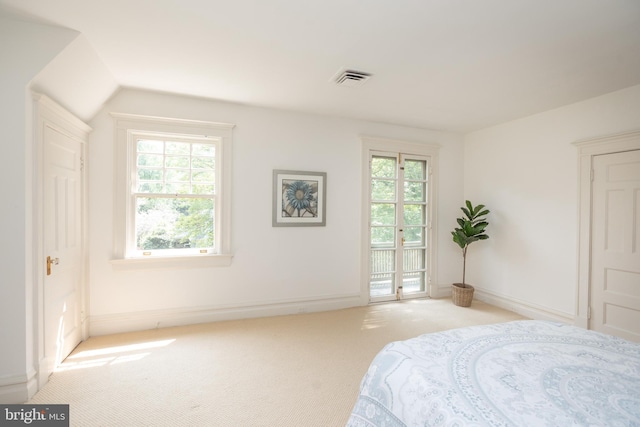 403 Club Rd, Baltimore, MD 21210 - bedroom with access to exterior, carpet flooring, and baseboards
