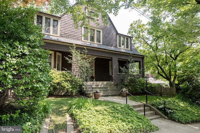 403 Club Rd, Baltimore, MD 21210 - view of front facade featuring a porch and stairway