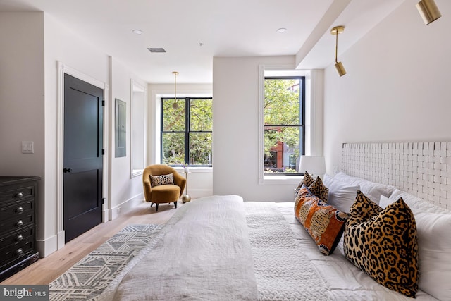 441 Q St NW Unit 2, Washington, DC 20001 - bedroom featuring light wood finished floors and electric panel