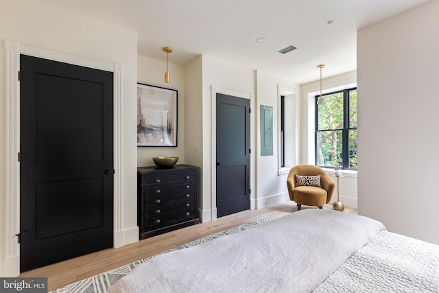441 Q St NW Unit 2, Washington, DC 20001 - bedroom featuring wood finished floors and electric panel