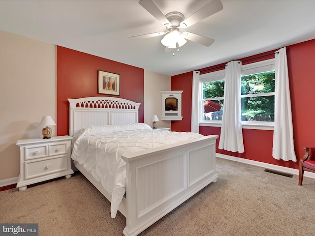 407 Vaughn Rd, Royersford, PA 19468 - bedroom featuring light colored carpet and ceiling fan