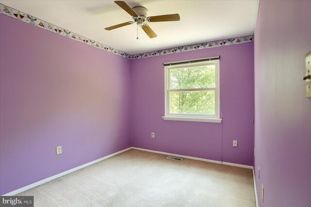 6483 Heatherfield Way, Harrisburg, PA 17112 - empty room featuring carpet flooring, baseboards, and a ceiling fan