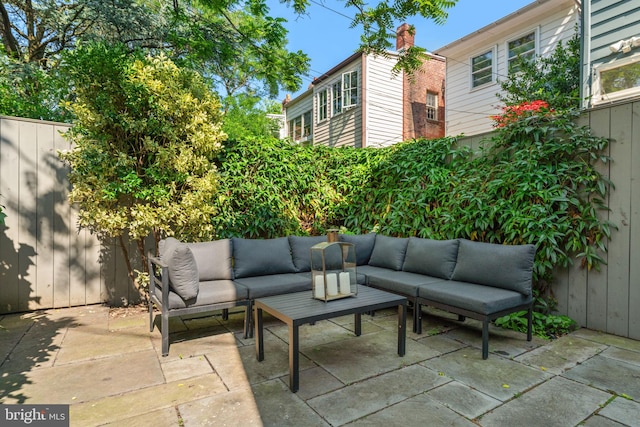111 8th St SE, Washington, DC 20003 - view of patio / terrace featuring an outdoor living space