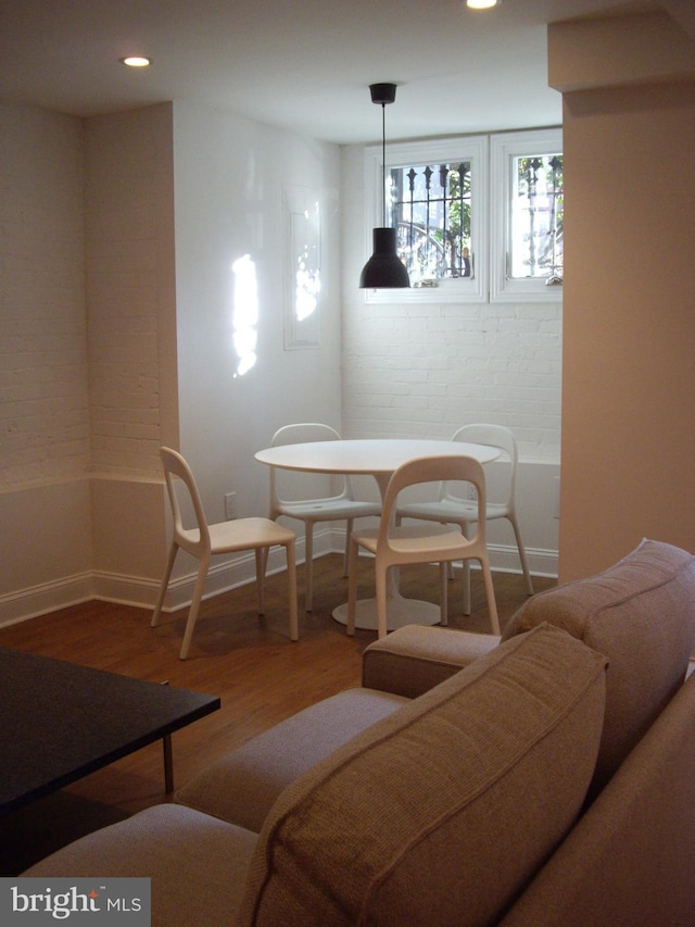111 8th St SE, Washington, DC 20003 - living room with wood finished floors, recessed lighting, and baseboards