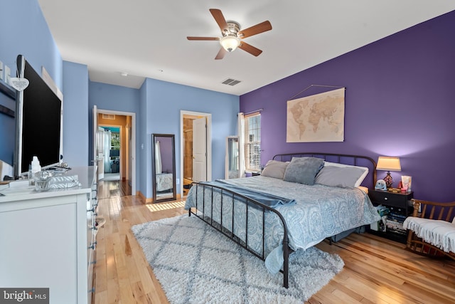 4500 Fait Ave, Baltimore, MD 21224 - bedroom featuring light wood-style flooring and a ceiling fan