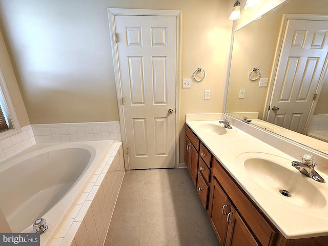 10361 Bridle Ct, Hagerstown, MD 21740 - bathroom with a bath and double vanity