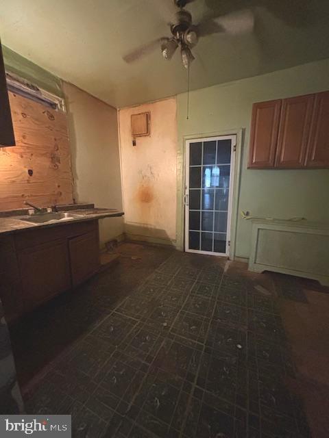 5328 Willows Ave, Philadelphia, PA 19143 - kitchen with ceiling fan and a sink
