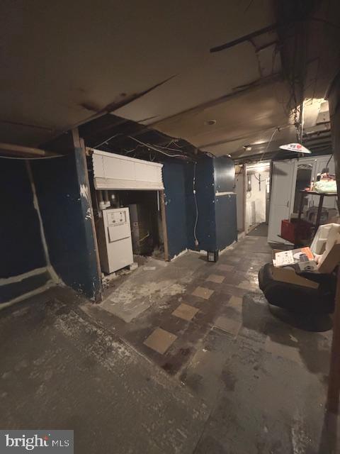 5328 Willows Ave, Philadelphia, PA 19143 - unfinished basement with heating unit